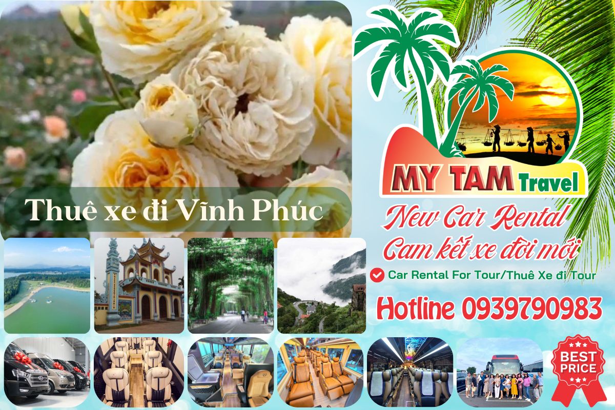 Car rental to Vinh Phuc 4-7-16-29-35-45c Limousine 9-11-15-18-28c