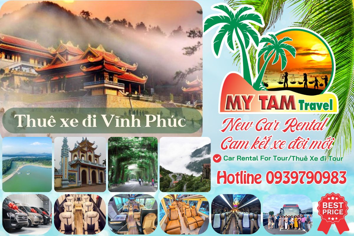 Car rental to Vinh Phuc 4-7-16-29-35-45c Limousine 9-11-15-18-28c