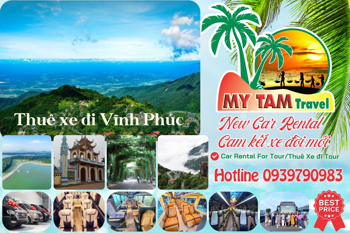 Car rental to Vinh Phuc 4-7-16-29-35-45c Limousine 9-11-15-18-28c