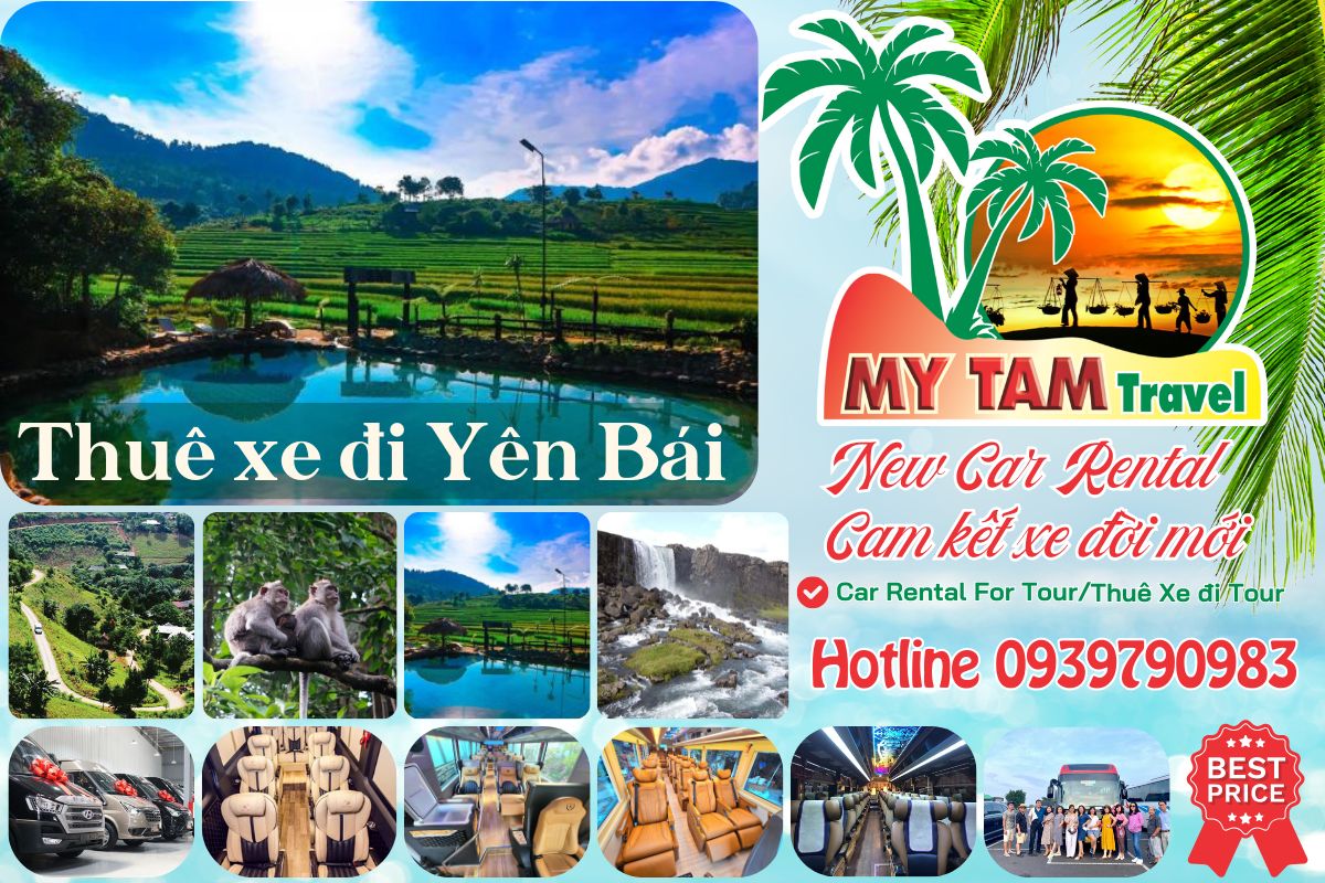 Car rental to Yen Bai 4-7-16-29-35-45c Limousine 9-11-15-18-28c