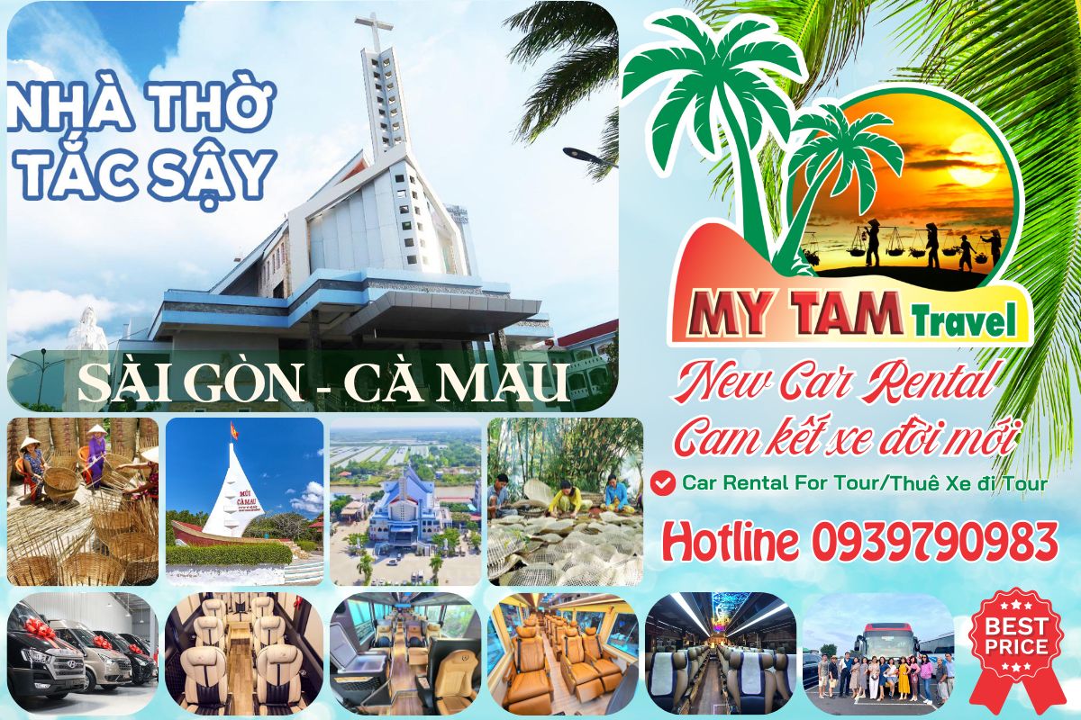 Car rental Saigon Ca Mau 4-7-16-29-45c. Limousine 9-11-15-18c