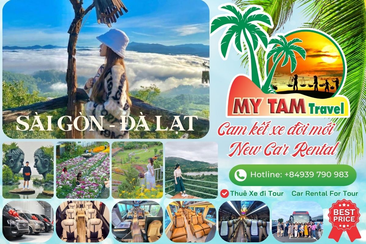4-SEAT CAR RENTAL TO DA LAT WITH DRIVER | SAFE AND CONVENIENT SERVICE | MY TAM TRAVEL