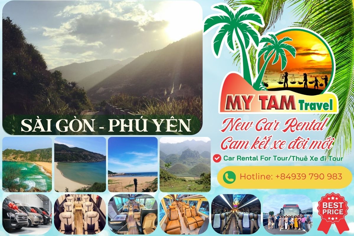 Car rental Saigon Phu Yen 4-7-16-29-45c Limousine 9-11-15-18c