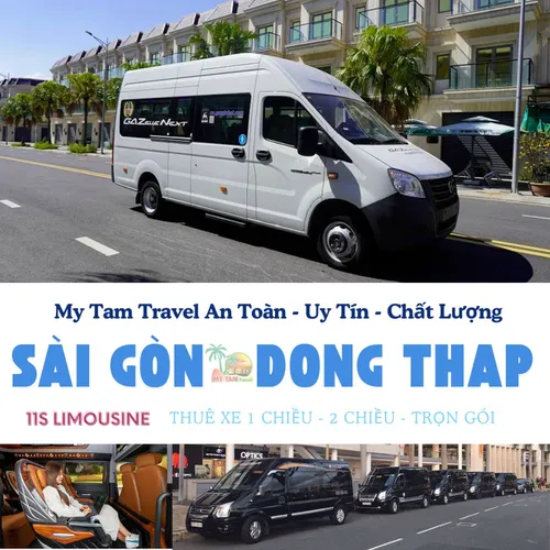 GIÁ XE LIMOUSINE 11 CHỖ SÀI GÒN ĐI ĐỒNG THÁP | DỊCH VỤ XE VIP CAO CẤP