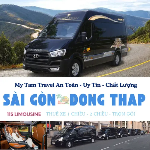 GIÁ XE LIMOUSINE 11 CHỖ SÀI GÒN ĐI ĐỒNG THÁP | DỊCH VỤ XE VIP CAO CẤP