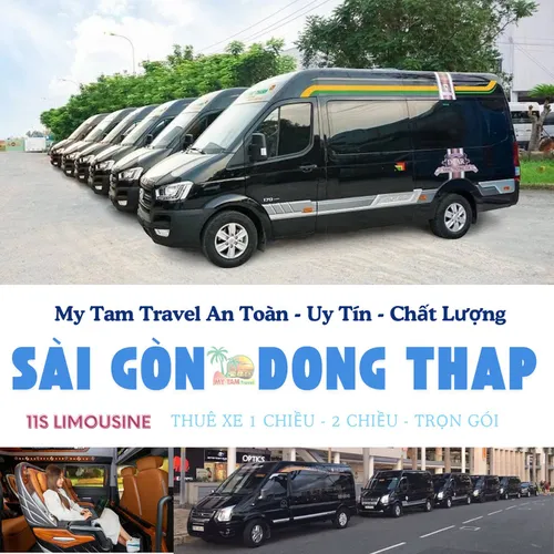 GIÁ XE LIMOUSINE 11 CHỖ SÀI GÒN ĐI ĐỒNG THÁP | DỊCH VỤ XE VIP CAO CẤP