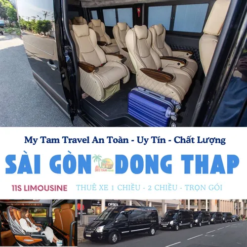 GIÁ XE LIMOUSINE 11 CHỖ SÀI GÒN ĐI ĐỒNG THÁP | DỊCH VỤ XE VIP CAO CẤP