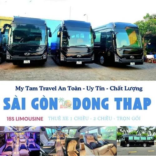 GIÁ XE LIMOUSINE 15 CHỖ SÀI GÒN ĐI ĐỒNG THÁP | ĐẶT XE LIMOUSINE CAO CẤP