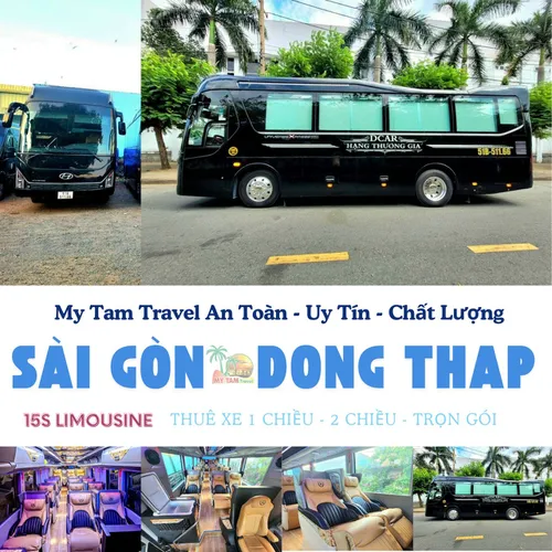 GIÁ XE LIMOUSINE 15 CHỖ SÀI GÒN ĐI ĐỒNG THÁP | ĐẶT XE LIMOUSINE CAO CẤP