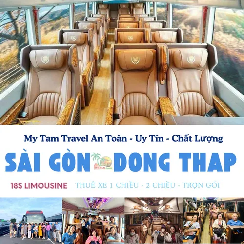 GIÁ XE LIMOUSINE 16 CHỖ SÀI GÒN ĐI ĐỒNG THÁP | DỊCH VỤ VẬN CHUYỂN CAO CẤP