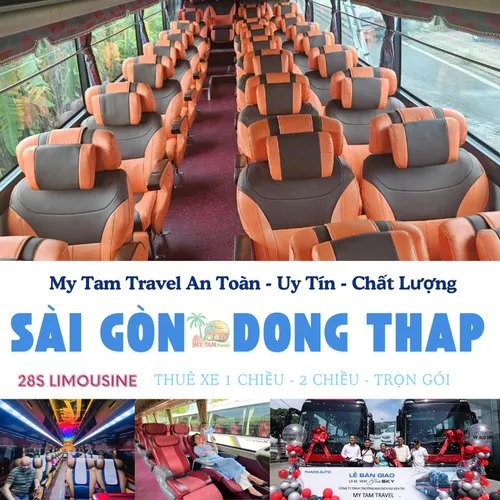 GIÁ XE LIMOUSINE 28 CHỖ SÀI GÒN ĐI ĐỒNG THÁP | DỊCH VỤ UY TÍN | MY TAM TRAVEL
