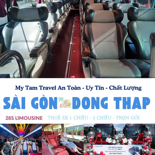 GIÁ XE LIMOUSINE 28 CHỖ SÀI GÒN ĐI ĐỒNG THÁP | DỊCH VỤ UY TÍN | MY TAM TRAVEL