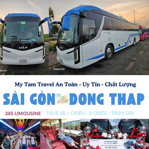 GIÁ XE LIMOUSINE 28 CHỖ SÀI GÒN ĐI ĐỒNG THÁP | DỊCH VỤ UY TÍN | MY TAM TRAVEL