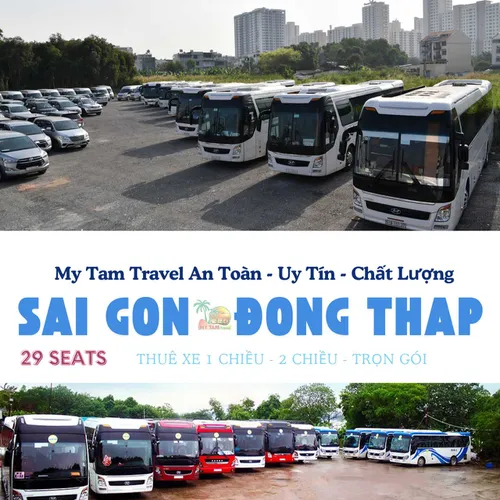 GIÁ XE 29 CHỖ SÀI GÒN ĐI ĐỒNG THÁP | DỊCH VỤ THUÊ XE UY TÍN, GIÁ RẺ