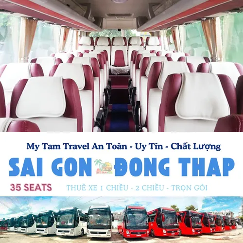 GIÁ XE 35 CHỖ SÀI GÒN ĐI ĐỒNG THÁP | BÁO GIÁ THUÊ XE 35 CHỖ MỚI NHẤT