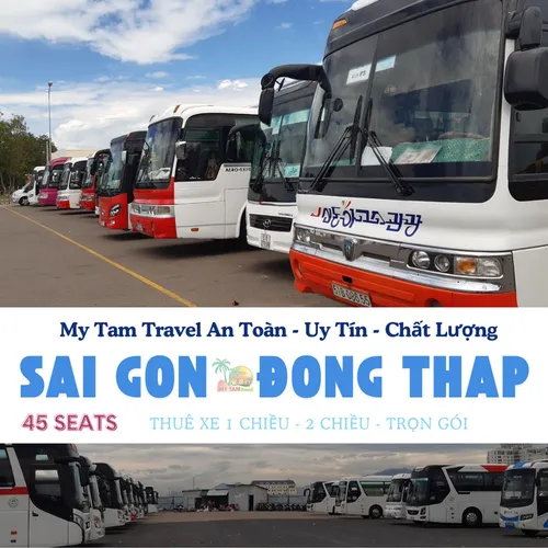 GIÁ XE 45 CHỖ SÀI GÒN ĐI ĐỒNG THÁP | DỊCH VỤ UY TÍN - MY TAM TRAVEL