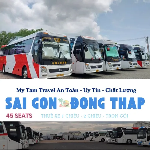 GIÁ XE 45 CHỖ SÀI GÒN ĐI ĐỒNG THÁP | DỊCH VỤ UY TÍN - MY TAM TRAVEL