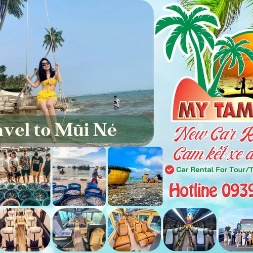Rent a 45-seat car from Saigon to Mui Ne, New Car 2025 Cheap, Safe, Reputable