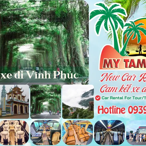 Thuê xe đi Vĩnh Phúc 4-7-16-29-35-45c Limousine 9-11-15-18-28c