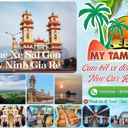 Thuê xe đi Núi Bà Đen - Tòa Thánh - Củ Chi 1 Ngày