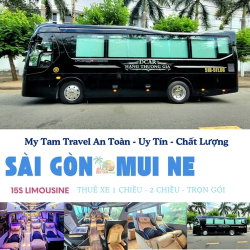 GIÁ XE LIMOUSINE 15 CHỖ TPHCM ĐI MŨI NÉ | BẢNG GIÁ MỚI NHẤT 2025