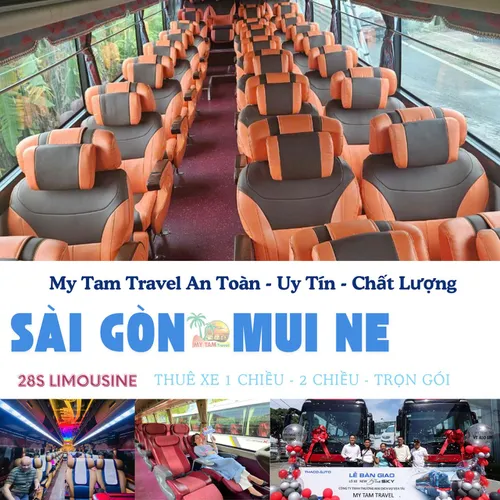  GIÁ XE LIMOUSINE 20 CHỖ TPHCM ĐI MŨI NÉ | DỊCH VỤ CAO CẤP, GIÁ TỐT