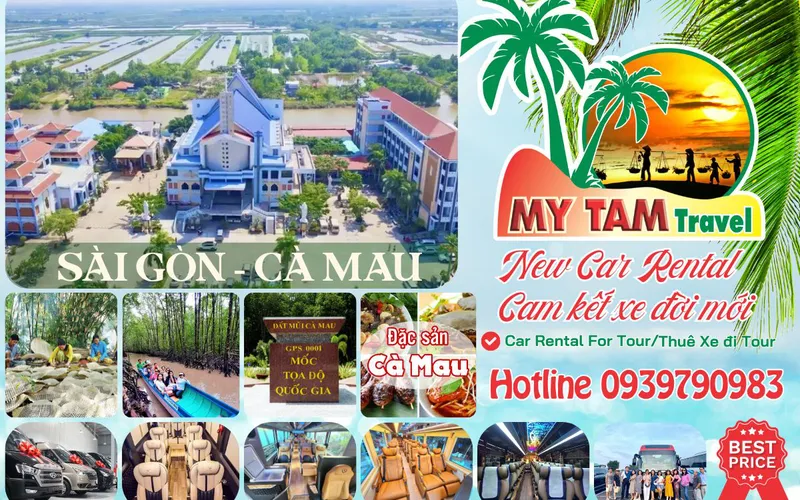 Thuê xe đi Đất Mũi Cà Mau 4-7-16-29-45c Limousine 9-11-15-18c