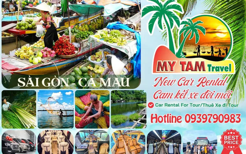 Thuê xe đi Thị Trấn Sông Đốc 4-7-16-29-45c Limousine 9-11-15-18-28c