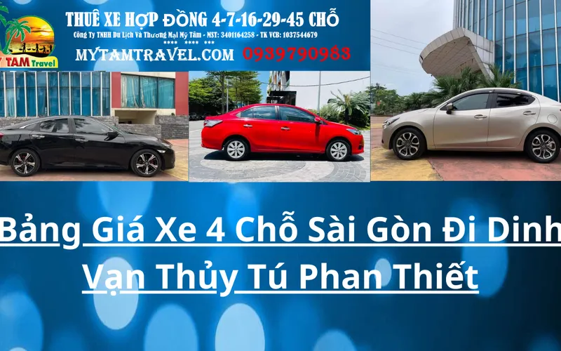Bảng Giá Xe 4 Chỗ Sài Gòn Đi Dinh Vạn Thủy Tú Phan Thiết