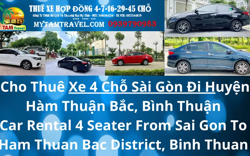 Price List of 4-seat Bus from Saigon to Ham Thuan Bac District