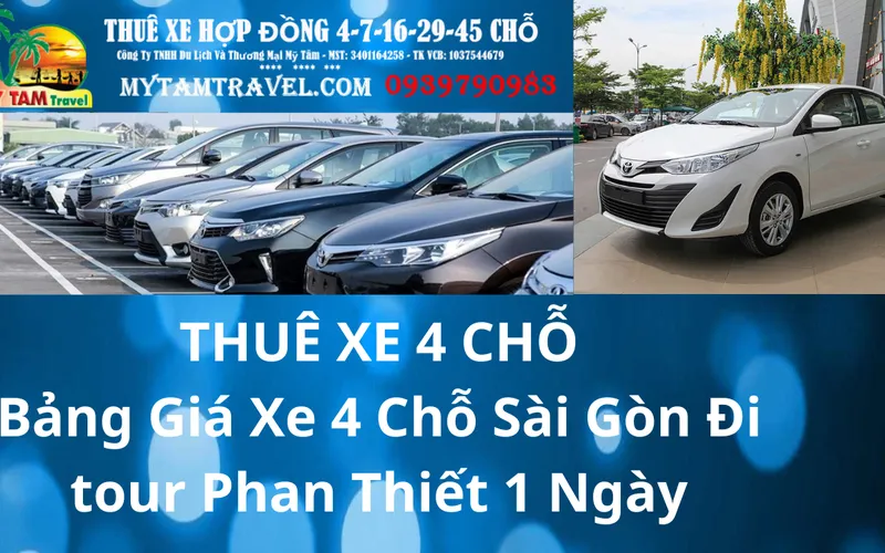 Bảng Giá Xe 4 Chỗ Sài Gòn Đi Mũi Né Phan Thiết