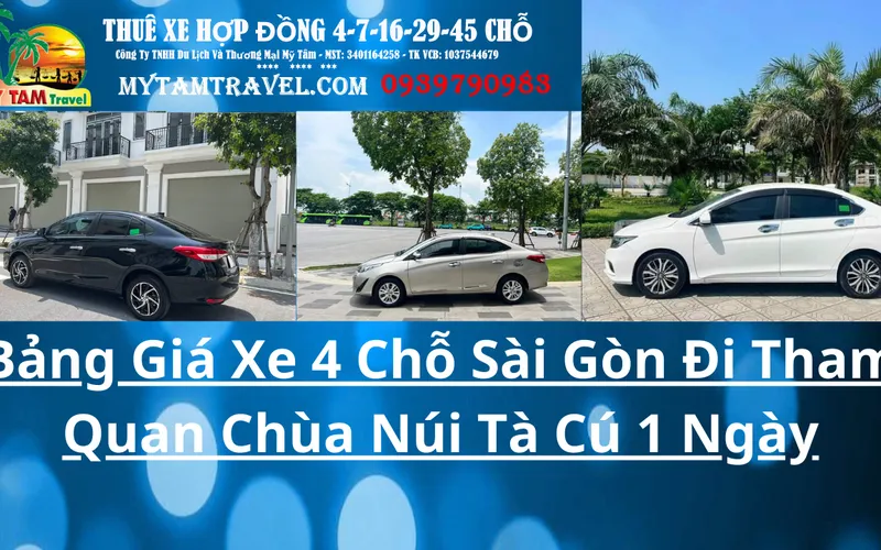 Bảng Giá Xe 4 Chỗ Sài Gòn Đi Tham Quan Chùa Núi Tà Cú 1 Ngày