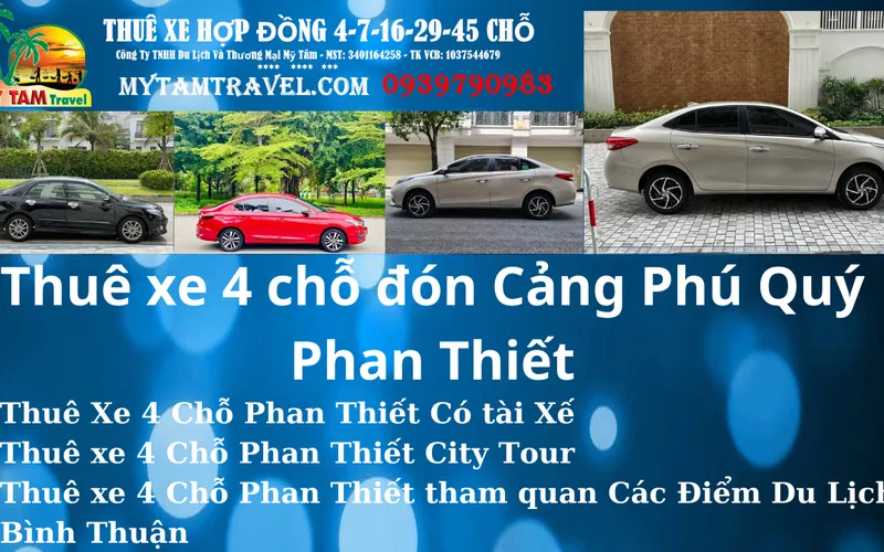 4 Seater Car Rental to Phan Thiet Phu Quy Port