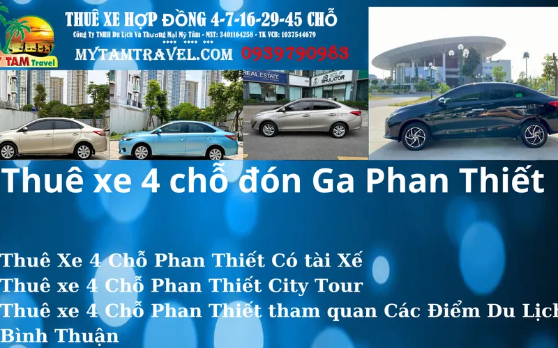 Rent a 4-seat car to pick up Phan Thiet Ga Station