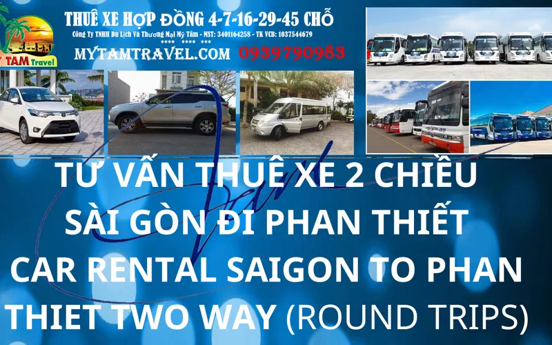 Thuê Xe Sài Gòn Phan Thiết 2 chiều giá bao nhiêu