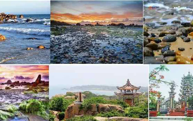 Tour to Co Thach Pagoda - visiting 7 colours Stone - Ca Na Beach and White Sand Dune