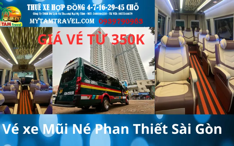Vé xe Mũi Né Phan Thiết Sài Gòn
