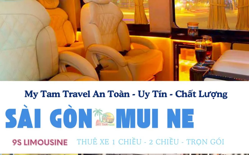 Image of car rental from Saigon to Mui Ne 4-45 seats LIMO 9-28 seats