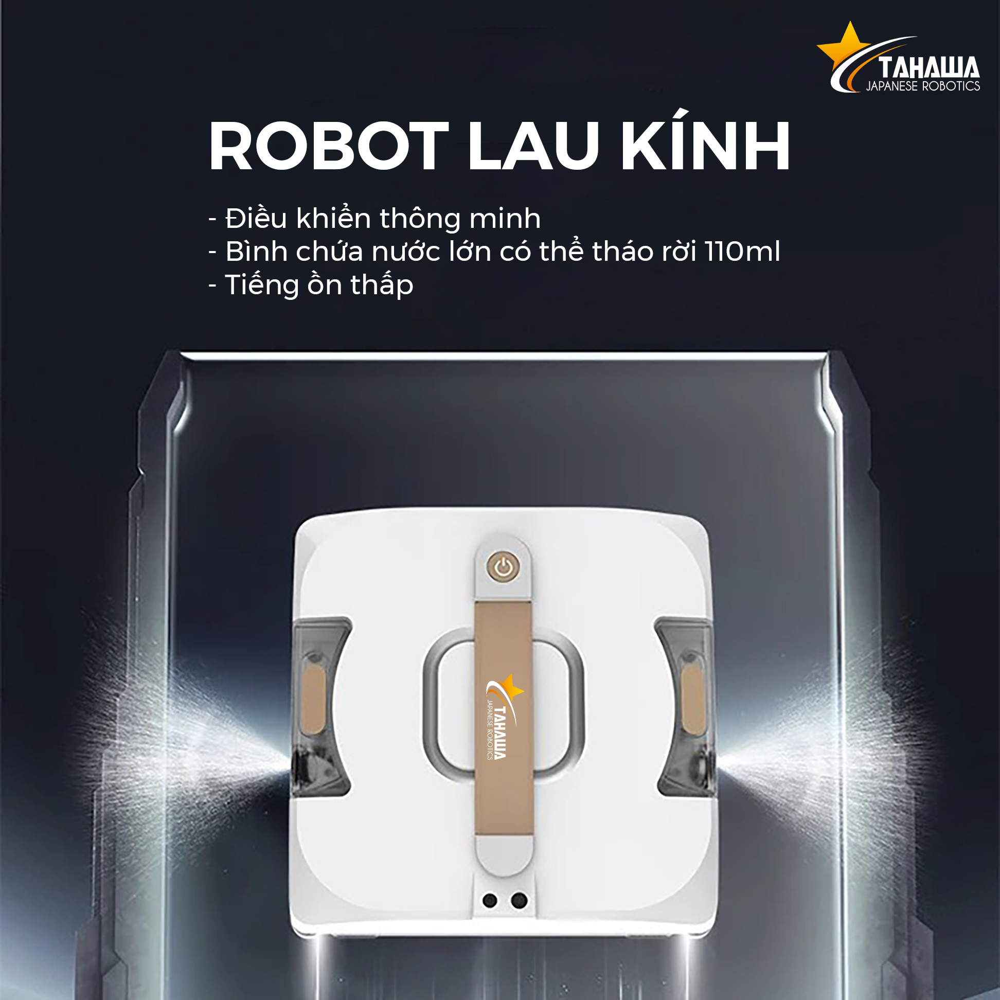 robot lau kính thông minh robot lau kính