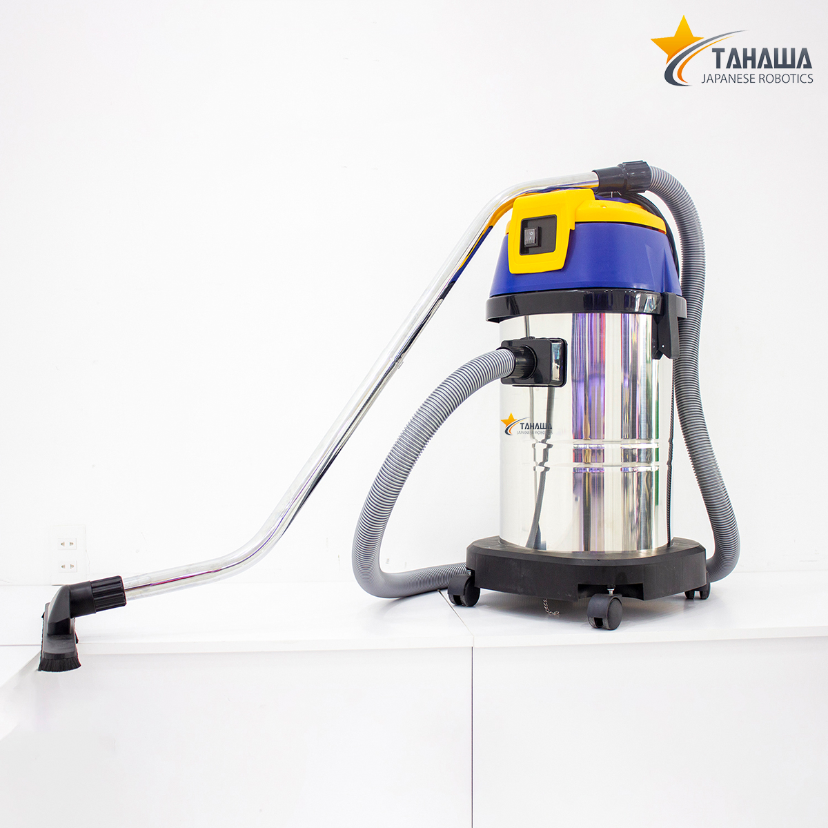 Máy Hút Bụi Công Nghiệp 30L Tahawa KF-130 thùng inox Máy Hút Bụi Công Nghiệp 30L Tahawa KF-130 thùng inox