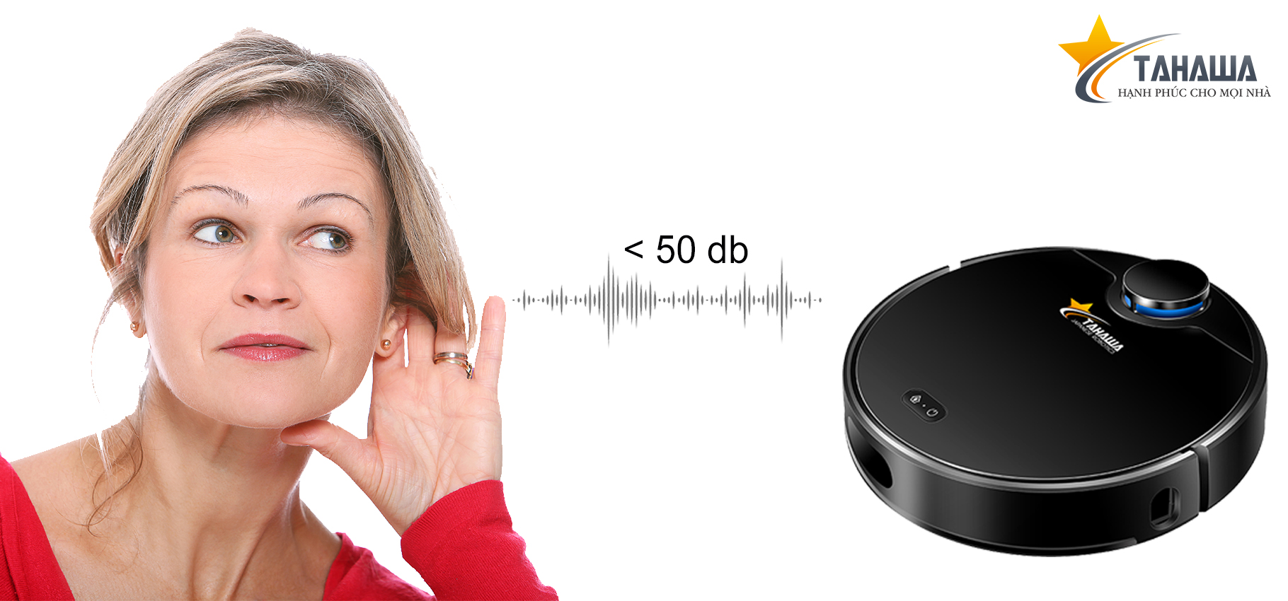 độ ồn của robot hút bụi Tahawa độ ồn của robot hút bụi Tahawa