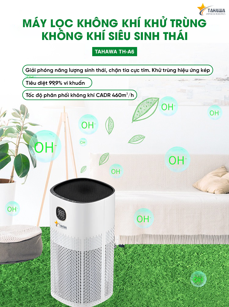 Máy Lọc Không Khí Tahawa TH-A6 cao cấp
