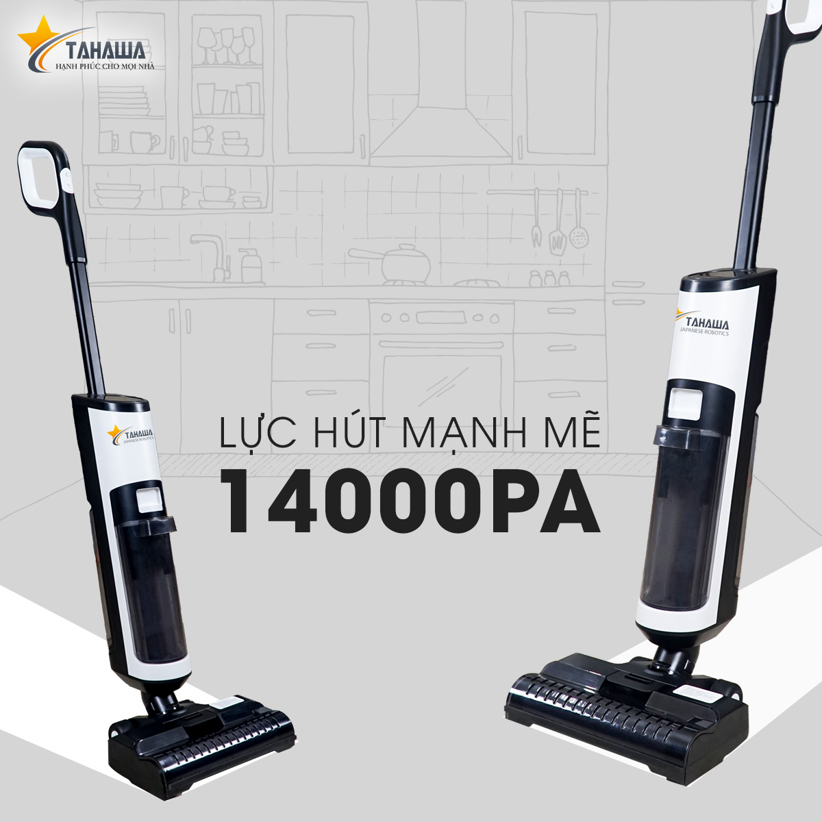 Máy Hút Bụi Lau Nhà Cầm Tay TAHAWA I7 Pro-2