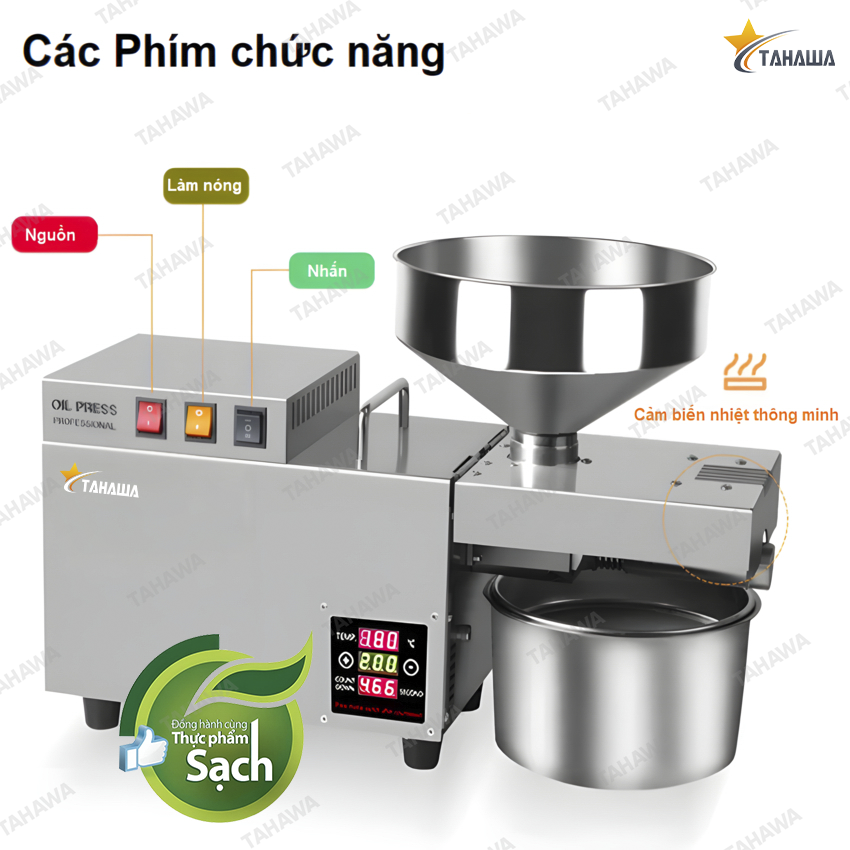 Máy ép dầu thực vật Tahawa TH-S9S Máy ép dầu thực vật Tahawa TH-S9S