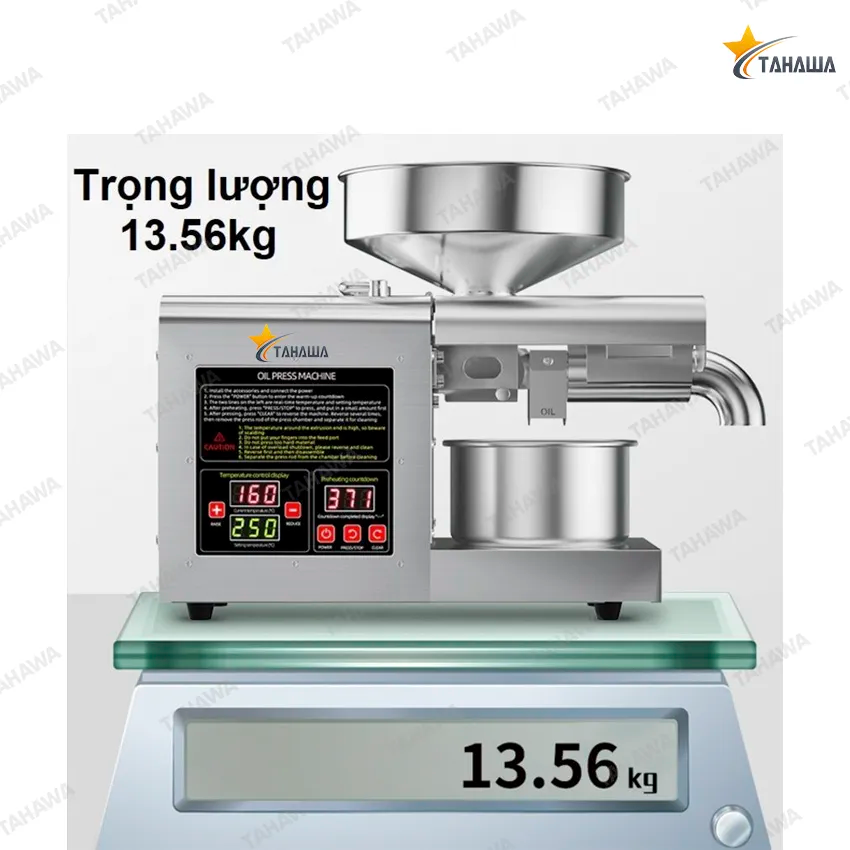 Máy ép dầu thực vật Tahawa TH-T3 Máy ép dầu thực vật Tahawa TH-T3