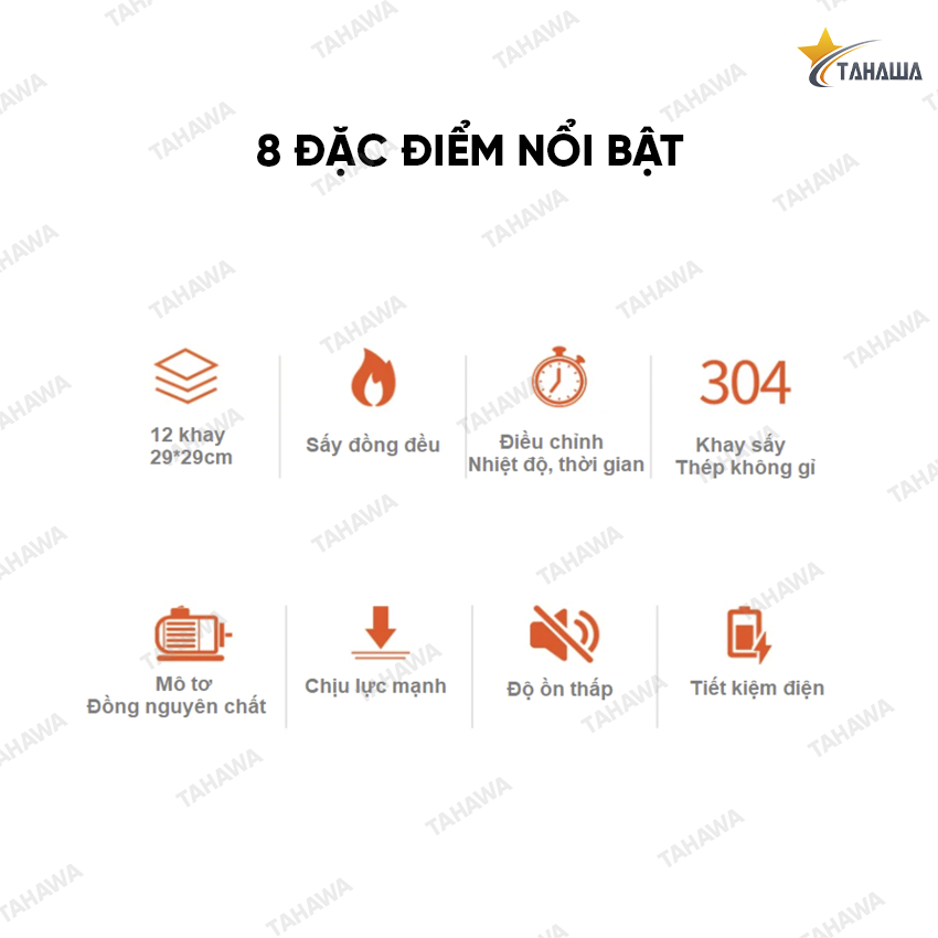 Máy sấy thực phẩm 12 KHAY TAHAWA ST-06 Máy sấy thực phẩm 12 KHAY TAHAWA ST-06