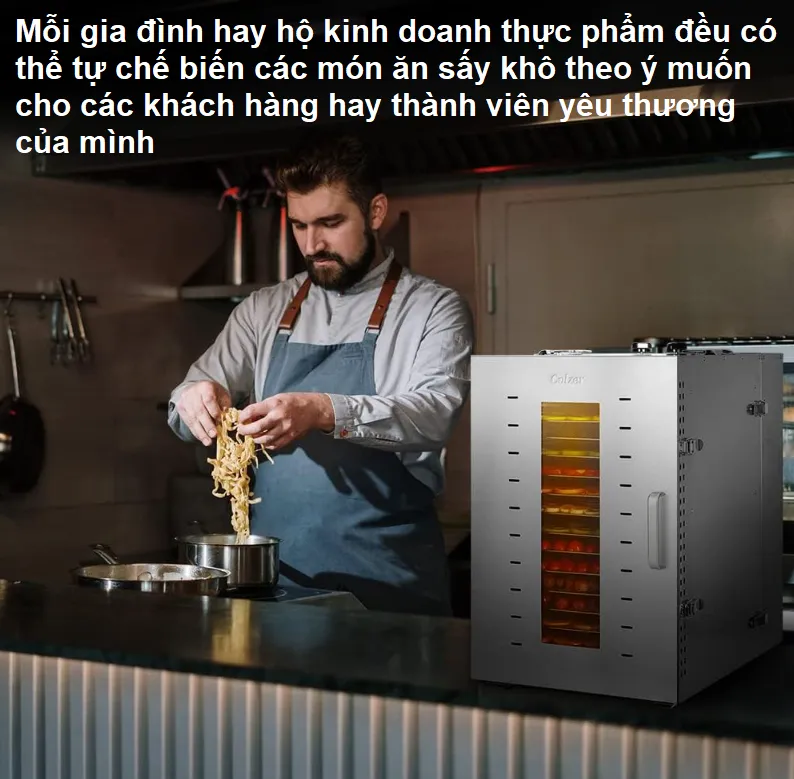 Máy sấy thực phẩm 16 KHAY TAHAWA ST02 Máy sấy thực phẩm 16 KHAY TAHAWA ST02