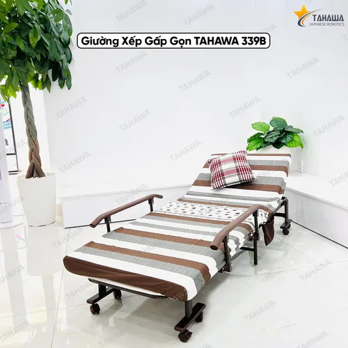 Giường nệm xếp gọn đa năng TAHAWA TH-339B, rộng 70cm