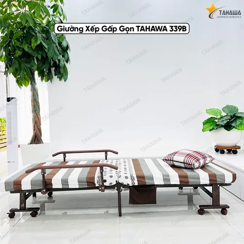 Giường nệm xếp gọn đa năng TAHAWA TH-339B, rộng 70cm