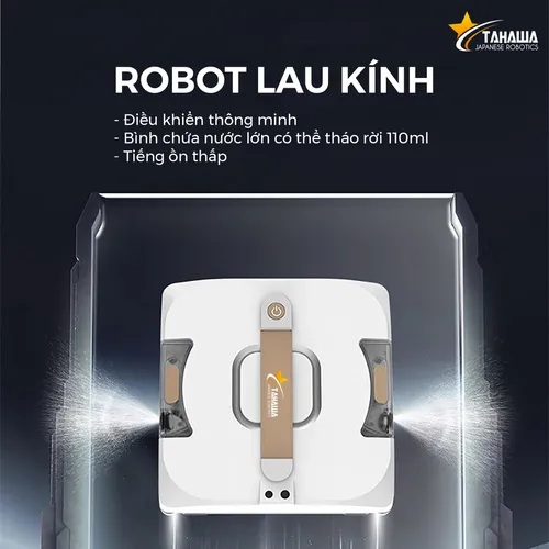 Robot lau kính tự phun nước Tahawa TH-YW710